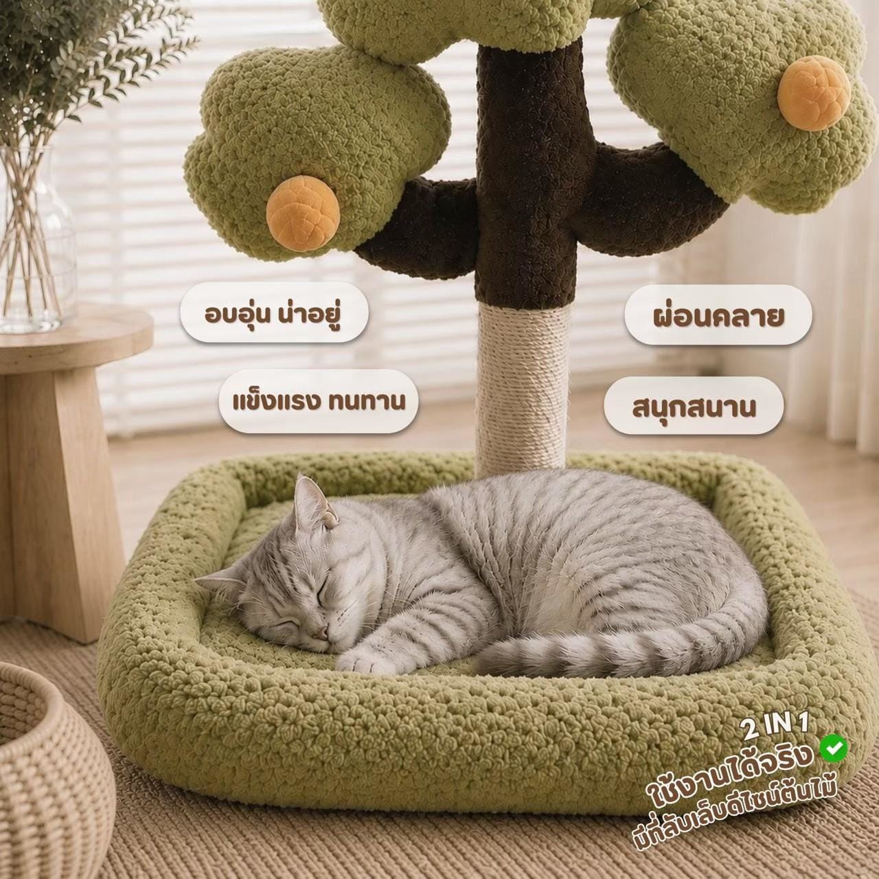 ชุดเฟอร์นิเจอร์แมว 3 ชิ้น PATELLE COZY CORNER_4